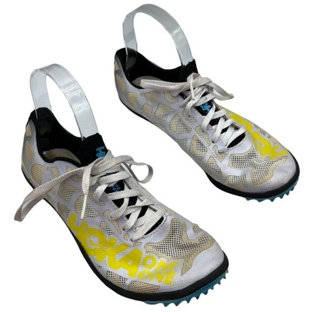 Hoka One One Rocket LD Track Spikes White Women’s Size 8 Racing Shoes